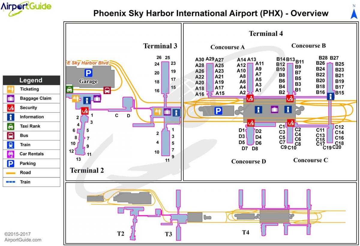 kart hava limanının Phoenix Skye-Harbor